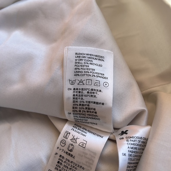 Size 4 H&M Collection One-Shoulder White Dress - Picture 5 of 6